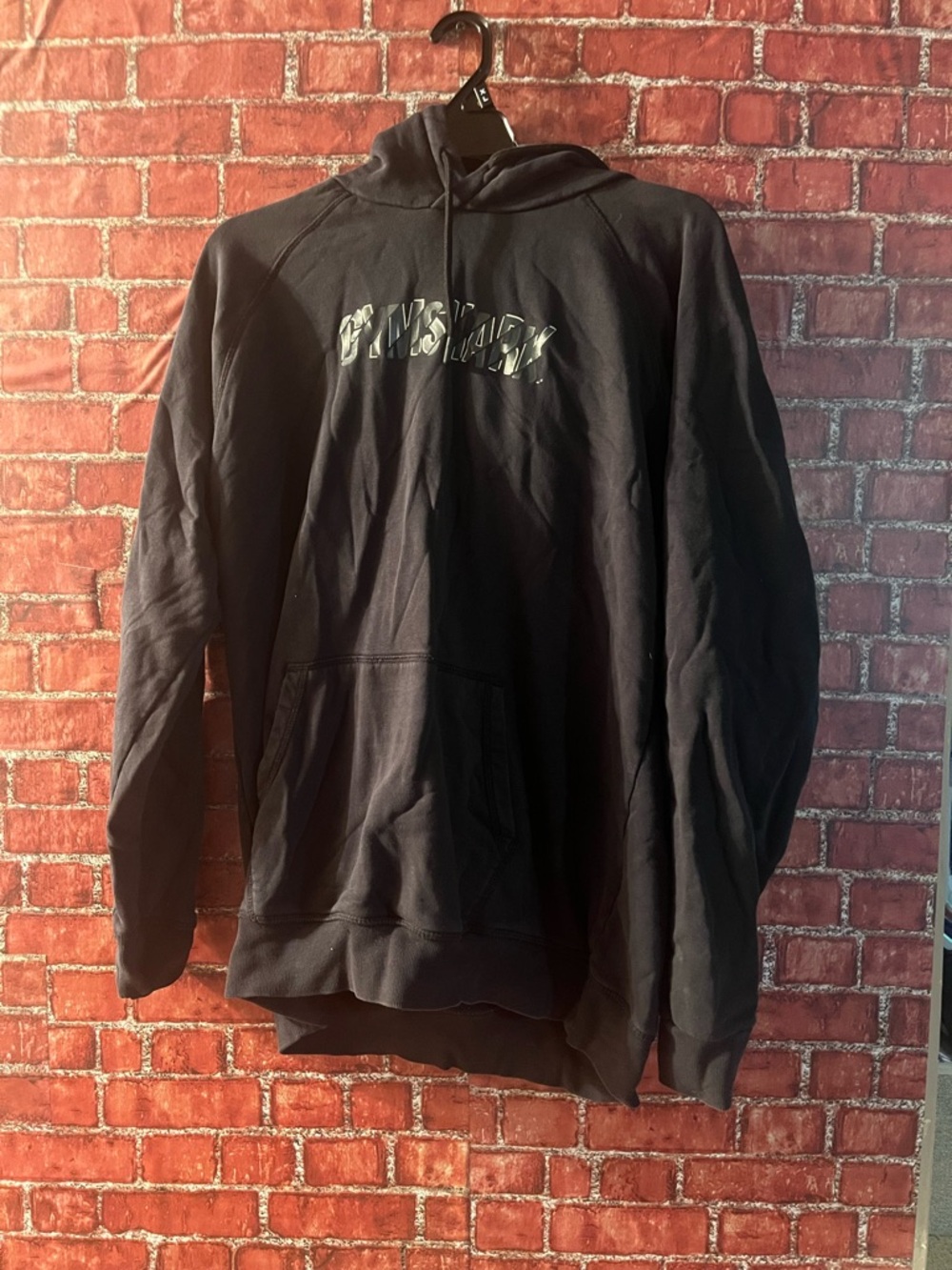 Gymshark Black Logo Hooded Sweatshirt (tm85)